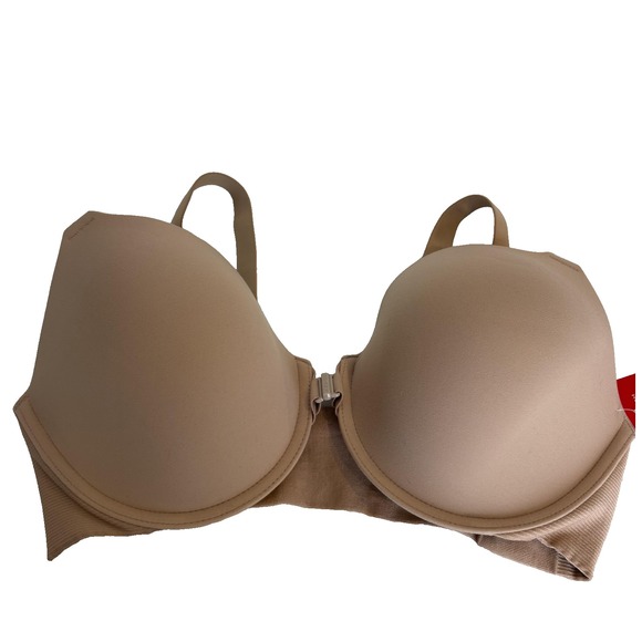 Spanx Bra Womens 38D Nude Bra-llelujah Full Coverage Front Closure Smooth 30060R - Picture 1 of 8